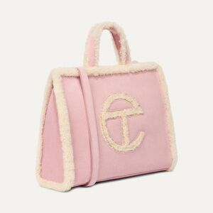 Telfar x UGG Pink Shearling Women's Bag medium shopper NWT